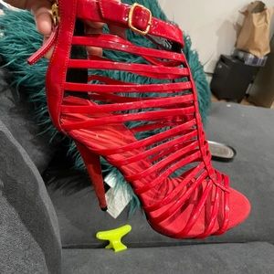 Giuseppe zanotti red vintage sandals